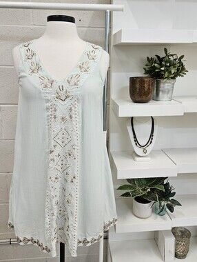Sequin And Embroidered Panelled Dress